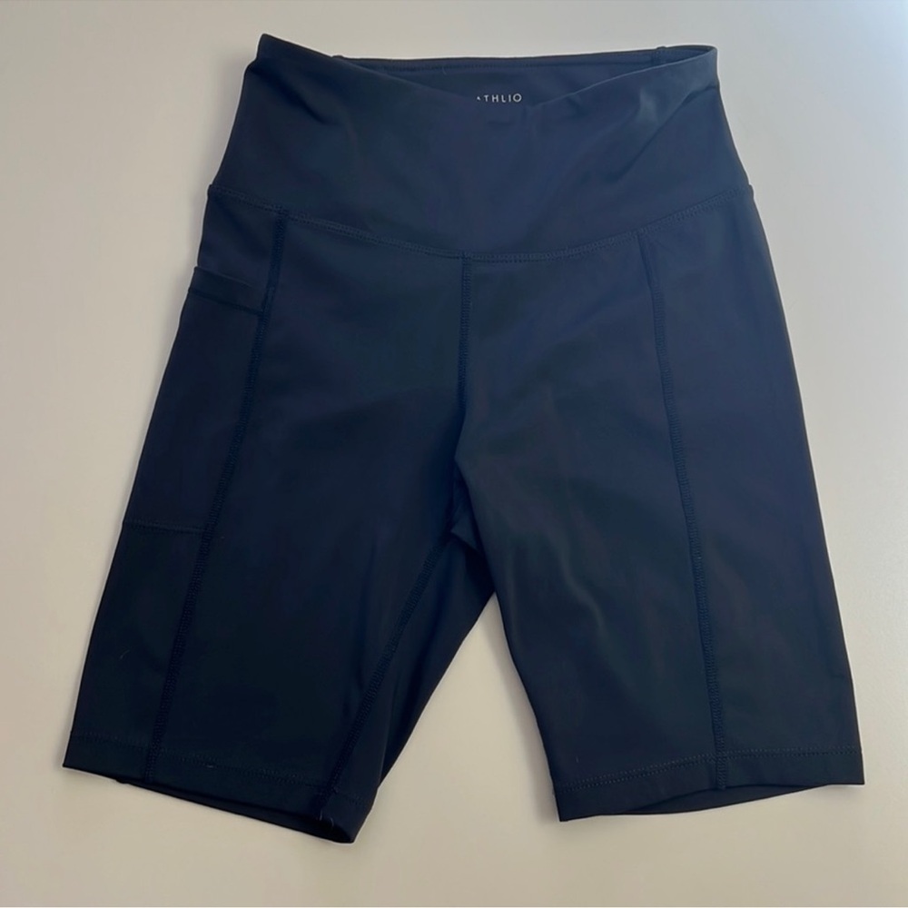 Athlio Dark Grey Biker Shorts